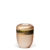TEALIGHT HOLDER BESTLA light rose gold no. 25531-MI with forest motif