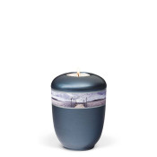 TEALIGHT HOLDER BESTLA blue mother of pearl no. 25571-MI m. pier