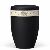 Atlant bio urn, anthracite with decorative rim 27065