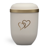 GEFN White with Gold Rim and Hearts No. 21334-HZ