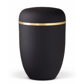 Columbarium anthracite velour with gold band
