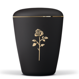 HEIM VELOUR BLACK NR. 26206 W. GOLD EDGE AND ROSE