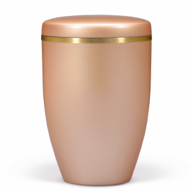 Columbarium pearl apricot with gold band