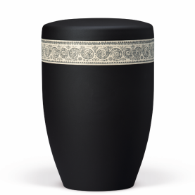 Atlant bio urn, anthracite with patterned rim 27067