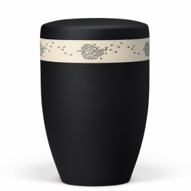 Atlant bio urn, anthracite with decorative rim 27065