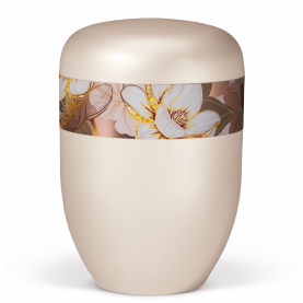 BESTLA White M decorative flower ribbon NR. 25481
