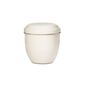 Bio Child Urn White &ndash; Gold Rim