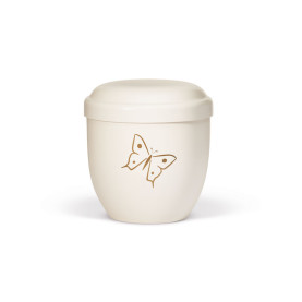Bio Child Urn White &ndash; Butterfly