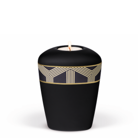Tealight holder Heim black no. 26283-MI with pattern