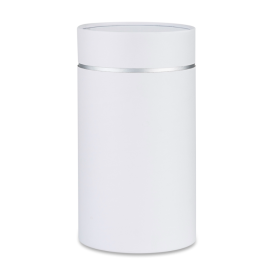 Stockholm urn white with silver line nr 102055