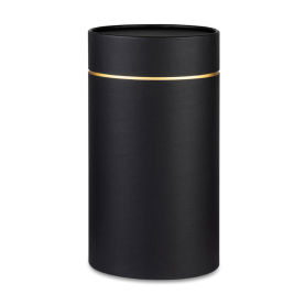 Stockholm urn black with gold line no. 102059