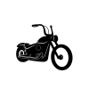 Motorcykel Symbol - Sort