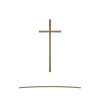Kors Symbol - Guld