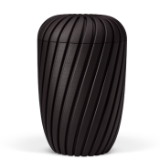 BESTLA Sort 3D-print med snoet m&oslash;nster