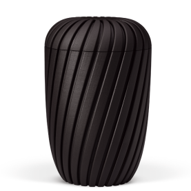 BESTLA Sort 3D-print med snoet m&oslash;nster