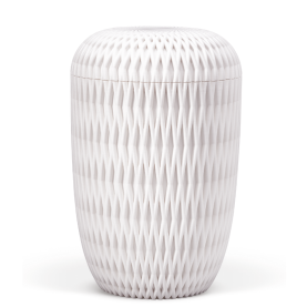 BESTLA hvid 3D-print med flet-m&oslash;nster