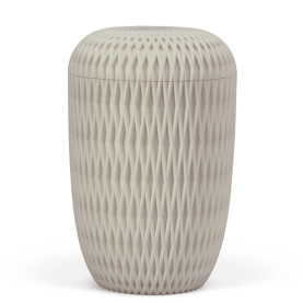 BESTLA R&aring;hvid 3D-print med flet-m&oslash;nster