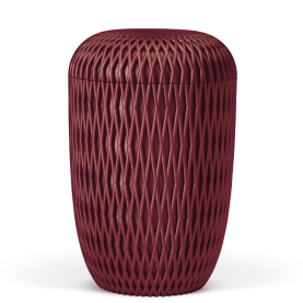 BESTLA Curve r&oslash;d 3D-print med flet-m&oslash;nster