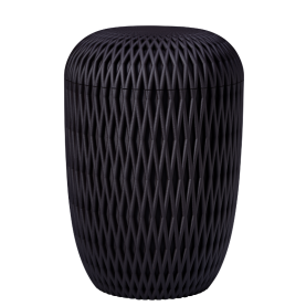 BESTLA Sort 3D-print med flet-m&oslash;nster