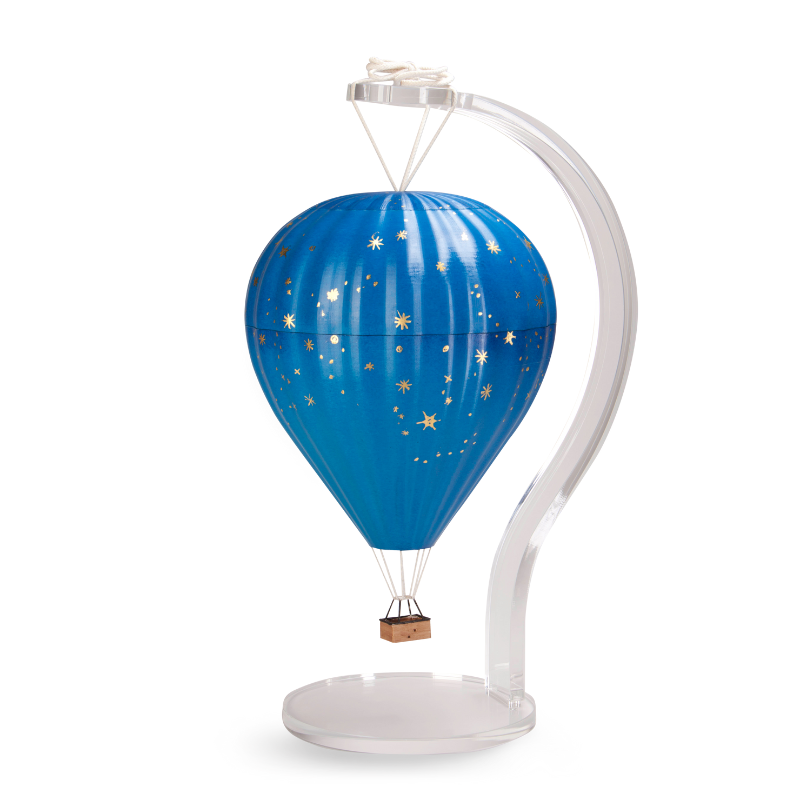 Ballonurn Himmel med stj&auml;rnor i bladguld nr. 20-0500-14