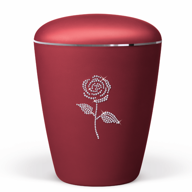 HEIM R&Ouml;D Nr. 26343 med silverkant och SWAROVSKI ROSE