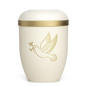 Freja vit m. fredsduvemotiv nr. 707806