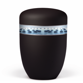 BESTLA SVART MED DEKORBAND AV STENAR I VATTEN NR. 25-3847