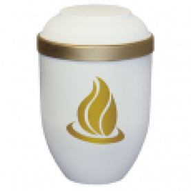 Freja råhvid med flamme-motiv nr. 707804