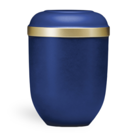 Gefn bl&aring; m. guld kant nr. 21336
