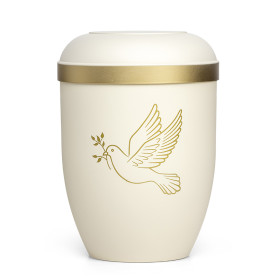 Freja vit m. fredsduvemotiv nr. 707806