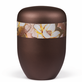 BESTLA BRUN med dekorativt blomsterb&aring;nd Nr. 25766