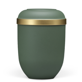 Gefn matt gr&ouml;n m. guld kant nr. 21331-DK