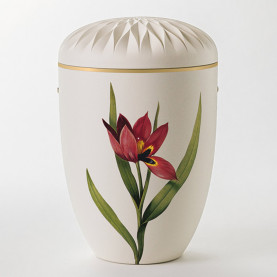 Ydun hvit med tulipan nr. 109